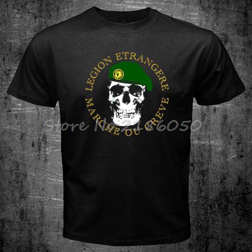 French Foreign Legion Special Forces World War Army T Shirt Tshirt Homme Camisetas Men's Swag Cotton Tees